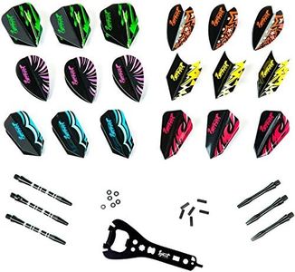 IgnatGames Dart Flights and Accessories - Sets of Different Shape Darts Flights and Flights Protectors, Darts Accessories Kit (Accessories Kit)