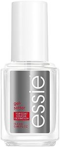 essie Tratamiento de uñas Top Coat Gel Setter, Acabado efecto Gel sin Lámpara UV, 13.5 mL