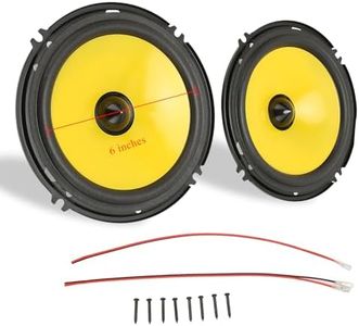 Car Door Speaker, 92dB 600W Coaxial Car Door Speakers Treble Bass 6 Inch Coaxial Car Speaker System for Vehicle Truck