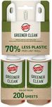 Scotch-Brite Greener Clean Lint Roller Twin Pack, 100 sheets/Roller