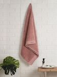 Spaces 100% Egyptian Cotton Large (75 Cm X 150 Cm) | 670 Gsm Dobby Solid Bath Towel (Blush)- Luxury Egyption Cotton