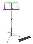 Opus LMS02-MX Lightweight Folding Music Stand with Carrying Bag - Mixed colors