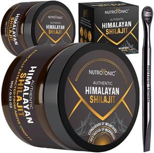 Authentic Himalayan SHILAJIT by NutroTonic | 60 Days Sun Dried Organic Most Potent Premium Resin | Lab Tested for Safety | Natural Source of Fulvic Acid +86% & Humic Acid +10%