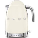 Jug Kettle, LED Display, 7 Temperature Settings, Acoustic Alarm, 3KW, 1.7L, Cream