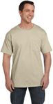 Hanes Beefy-T Men`s Pocket T-Shirt,