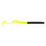 PowerBait Power Worms Black/Chartreuse 7in | 18cm