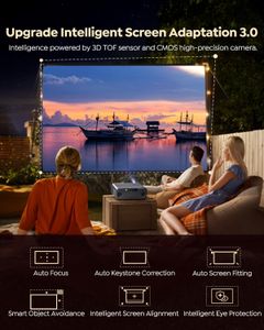 Portable 1080P Projector – 36,000 Lumen High Brightness