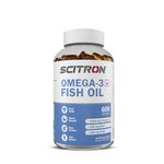 Scitron Fish Oil Omega 3 Capsules - 1000mg, 60 Count - Joint & Heart Health Support, 180mg EPA, 120mg DHA, Muscle Strength & Brain Function