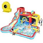 Inflatable Water Slide, 10-in-1 Bou