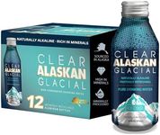 Clear Alaskan Fresh Glacier Water, Naturally Alkaline - Bottled in Aluminum with No Plastic | 16 Fl Oz (473 ml) - Pack of 12 | Natural glacial mineral water, bottled at the source in aluminum bottles