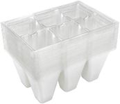 Gardzen 30 Pack Seed Starter Trays, Seedling Starter Trays, 180 Cells, 6-Cell Per Tray, Clear