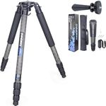 RT80C Carbon Fiber Tripod Professional Birdwatching Heavy Duty Camera 20kg max Load Bowl Tripod Birdwatching Camera Stand