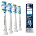 Philips Sonicare Original C3 Premium Plaque Defence Standard Sonic Toothbrush Heads - 4 Pack in White (Model HX9044/17)