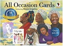 African American Expressions - All Occasion Boxed Cards Assortment #13 feat. Maya Angelou (18 Cards, 5" x 7") AOAB780