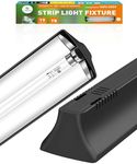 REPTI HOME T8 UVA UVB Reptile Light Combo Kit(100V-250V Wide Voltage), Reptile Light Fixture with UVB 10.0 Fluorescent Tube, 15W UVA UVB Lamp Bulb for Bearded Dragon Tortoise