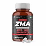 Carbamide Forte ZMA Supplement for Men – Zinc and Magnesium Supplements with Vitamin B6 - Zinc tablets for Muscle Strength - 60 Tablets