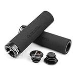 Bike Grips, Soft Foam Handlebar Grips Single Lock-on, Comfortable Non-Slip Bicycle Handle Grips, Handle Bar End Grips for MTB Mountain BMX Beach Cruiser Scooter