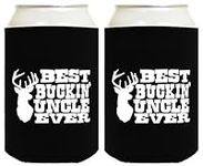 Funny Beer Coolie Best Buckin' Uncl
