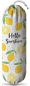 Hglian Lemon Grocery Bags Holder Dispenser,Sunshine Plastic Bag Holder Garbage Shopping Trash Bags Storage Carrier Organizer,Cute Lemon Home Kitchen Décor, Gifts for Women Mom Wife