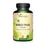 Vegavero Kudzu Root Capsules | 6000 mg (10:1) High Strength Root Extract 8% Isoflavones | NO Additives | 180 Capsules | Plus Avena Sativa & Vitamin C | Alcohol Detox | Menopause Aid | Vegan