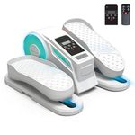 WithStar Under Desk Elliptical Machine, Electric Seated Pedal Exerciser for Seniors & Home Office, Whisper Quiet Motorized Leg Exerciser with 12 Adjustable Speeds, Low Impact Recovery Workout (White)