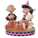 Enesco Peanuts by Jim Shore Peanuts The Gang Dressed for Halloween Figurine, 5.55 Inch, Multicolor