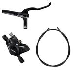 Shimano Non-Series MTB BR-MT200 / BL-MT200 bled brake lever/post mount calliper, black, front right, One Size, VARMT200