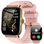 LLKBOHA Smart-Watches-for-Women - 1.85" Touch Fitness Watch with Answer/Make Calls, Heart Rate Sleep Monitor, 111+ Sports, Step Counter, IP68 Waterproof Smartwatch for Android iOS Gift for Her