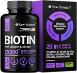 Biotin and Collagen Supplements with Keratin – Hair Skin and Nails Vitamins: Biotin 5000mcg, Keratin, Collagen for Women & Men – Skin & Hair Vitamins, Nail and Hair Growth Supplement – 60 Capsules