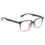 mashamart® Blue Light Blocking Glasses (Combo Of 2) Gaming Filter Square Eyeglasses for Eye Protection Men Women, Computer/Tablet/Laptop/Mobile/TV, Anti-blue & Anti eyestrain (Black pink)