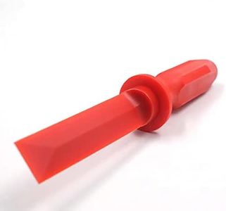 CKAuto Non-Marring Super Grip Plastic Chisel Scraper, Wheel Weight Remover,Red