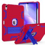 Petocase for iPad Air 11 Inch Case M2 2024,iPad Air 5th / 4th Generation 10.9 Inch Case (2022/2020) with Pencil Holder & Kickstand,Heavy Duty Shockproof Hybrid Protective Case,Red+Blue