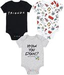 FRIENDS Baby Boys 3 Pack Short Slee