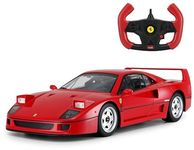 Radio Remote Control 1/14 Scale Ferrari F40 Licensed RC Model Car w/Front Light Controller Open/Close(Red)