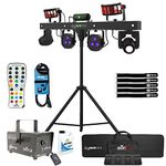 Chauvet DJ GigBar Move 5-in-1 Ultimate Effect Light System with Hurricane 700 Fog Machine Package