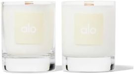 Alo Signature & Love Votive Candle Set - Santal Alo Signature Candle & Tuberose and White Floral and Citrus Alo Love Candle - 2 Oz (Set of 2)