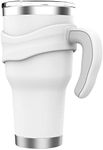 Tumbler Handle Fits for 30 OZ YETI Rambler,Rtic Mug-Previously Design,Sic,OZARK TRAIL & More Tumbler Travel Mug | BPA FREE（Handle Only） (White)