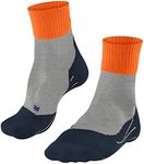 FALKE Men's TK2 Explore Cool Short Hiking Socks, Quarter, Medium Padding, Breathable Quick Dry, Cooling, Lyocell, Grey (Light Grey 3406), 6.5-8.5, 1 Pair