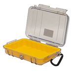 Waterproof Case | Pelican 1040 Micro Case - for iPhone, cell phone, GoPro, camera, and more (Yellow/Clear)