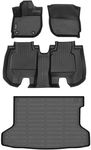 HAFIDI All Weather Car Floor Mats & Cargo Liner for Honda HR-V 2016-2022 (AWD Models) Custom Fit Full Set Accessories - Black