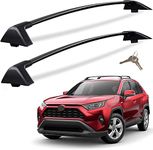 Heavy Duty 260lbs Lockable Roof Racks Cross Bars Fit for Toyota RAV4 2019-2024 (Not Fit for Adventure/TRD Off-Road), Aluminum Roof Rails Crossbars Anti-Theft Black Matte Powder Coated Non-Corrosion