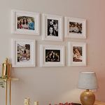 Art Street Decorative Premium Set of 6 Individual Wall Photo Frame (8" X 10" Picture Size matted to 6" x 8")