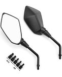 KEMIMOTO Universal Motorcycle Mirrors, Convex Handlebar Rear View Side Mirror, Compatible with Bike, Scooter, ATV, UTV, Dirt Bike and More