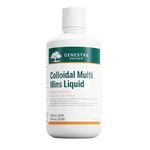 Genestra Brands - Colloidal Multi Mins Liquid - Multi Mineral Formula to Support Good Health and Thyroid Function - 1000 ml Liquid - Natural Orange Flavour