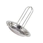 wisoolkic Folding Stainless Steel Chicken Roaster Rack Cooking Grill Pan Tool Waterproof Barbecue Fork Duck Holder Grill Stand Roasting