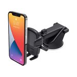 iOttie Car Phone Holder Mount Easy One Touch 5 Dashboard & Windshield Universal Desk Stand for -iPhone, Samsung, Moto, Huawei, Nokia, LG, Smartphones