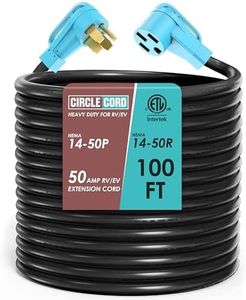 CircleCord 50 Amp 100 Feet RV/EV Charging Extension Cord