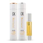 Global Keratin GKhair Moisturizing Shampoo and Conditioner and Serum Set (300ml 10 fl.oz) Argan Oil Conditioning and Moisturizing | For Daily Use | Gift Pack For Dry, Damaged, Curly and All Hair Types