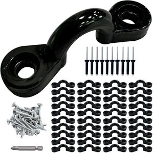 Yluvaok Kayak Pad Eyes/Kayak Handle,Pad Eye with Rivets; Kayak Handle with Accessories, Suitable for Multi-Brand Boats, Canoe Accessories, Luggage, Tether Cleats, etc