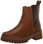 Timberland Women's Carnaby Cool Basic Chelsea Boot, Rust Full Grain, 8 UK